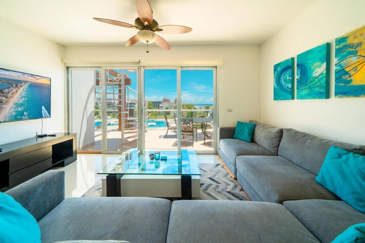 Luxury Ph With 2 Bedroom Private Beach At Mareazul - Vista Playa 普拉亚卡门 度假居